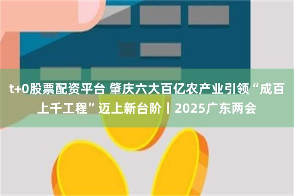 t+0股票配资平台 肇庆六大百亿农产业引领“成百上千工程”迈上新台阶丨2025广东两会